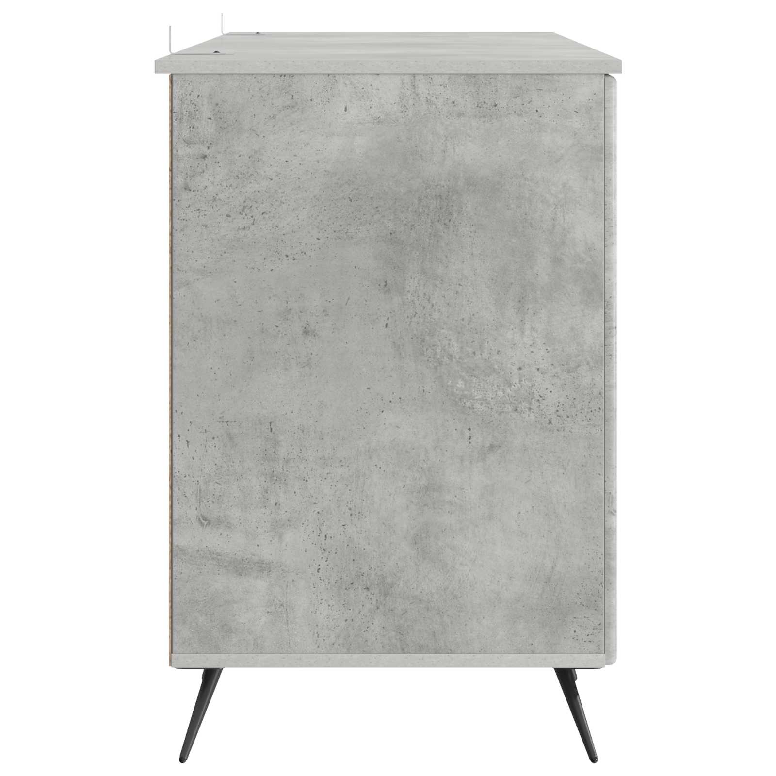 Schreibtisch mit Tür Betongrau 142,5 x 50 x 75 cm Holzwerkstoff