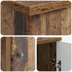 Schreibtisch mit Regal Altholz 142,5 x 50 x 75 cm Holzwerkstoff