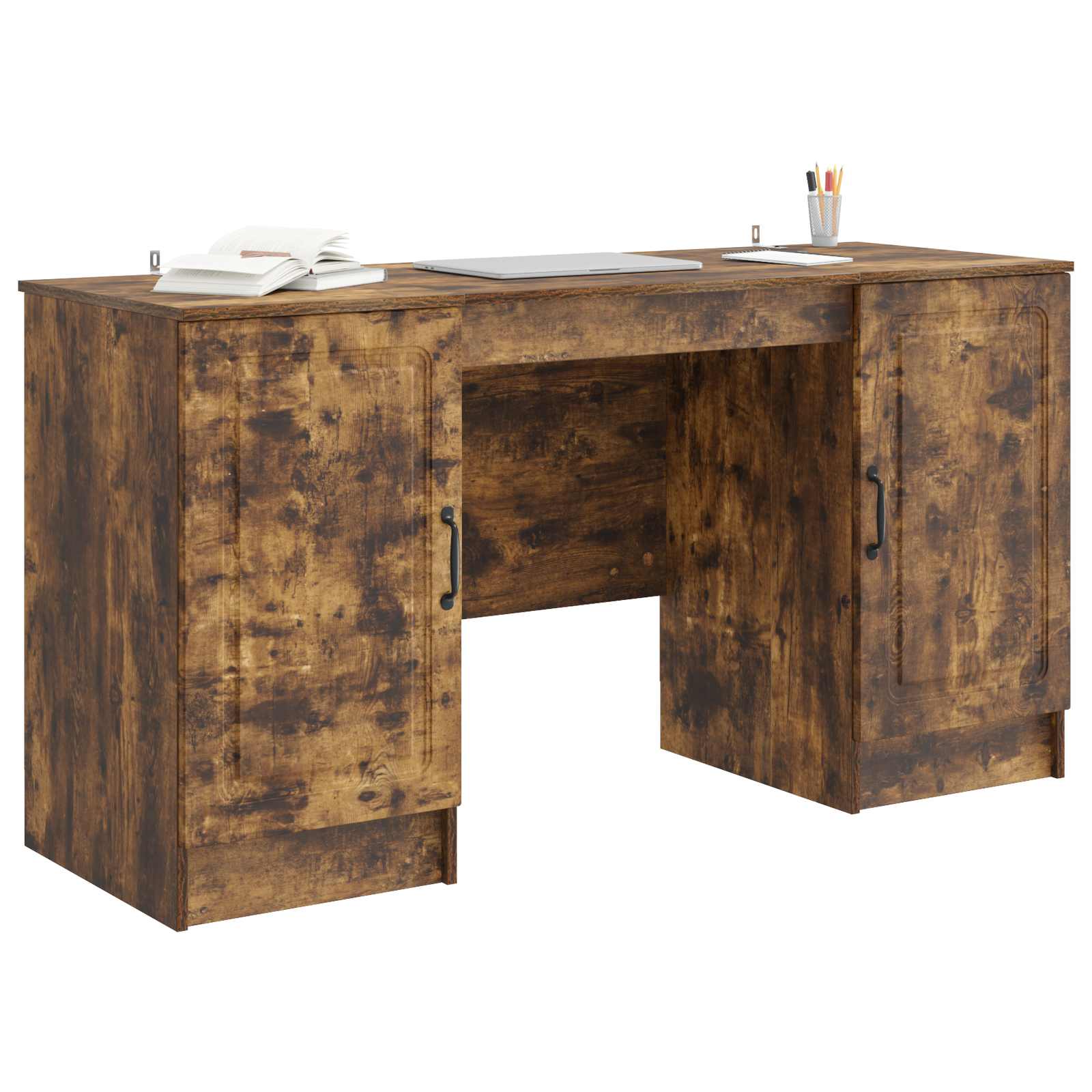 Schreibtisch Geräucherte Eiche 142,5 x 50 x 75 cm Holzwerkstoff