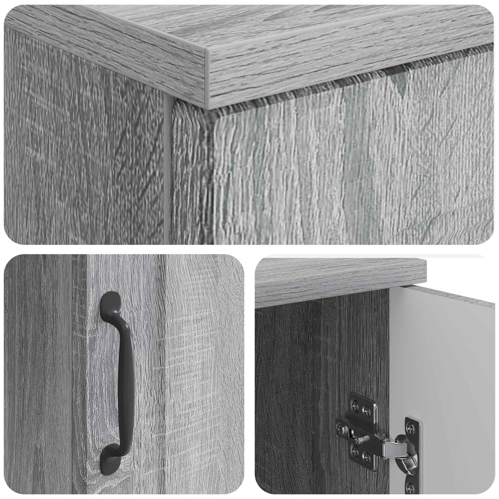Schreibtisch Graues Sonoma 142,5 x 50 x 75 cm Holzwerkstoff