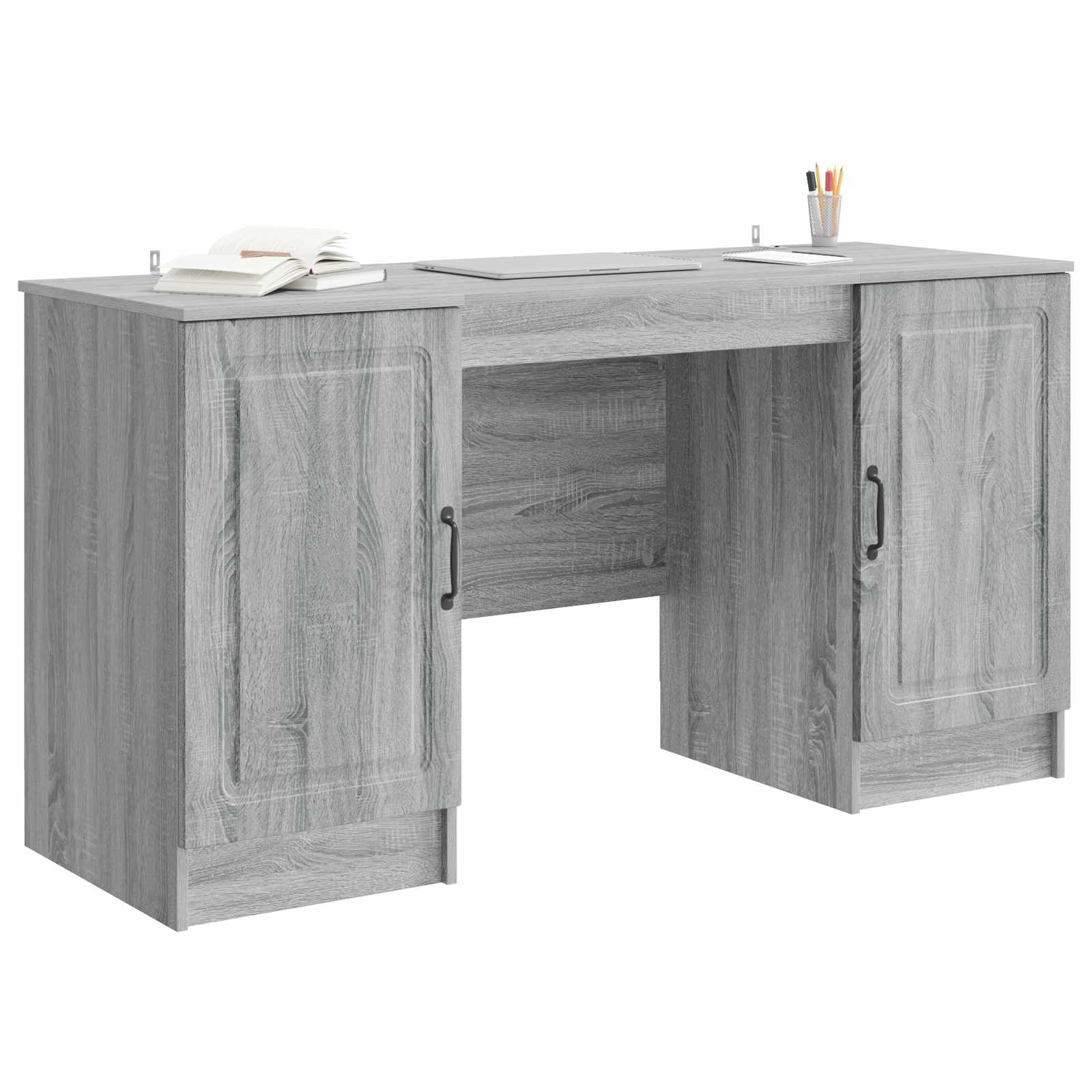 Schreibtisch Graues Sonoma 142,5 x 50 x 75 cm Holzwerkstoff