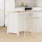 Kücheninseln HILL Weiß 112 x 66 x 90 cm Massives Kiefernholz
