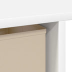 Schreibtisch mit Schubladen Weiß 100 x 40 x 75 cm Holzwerkstoff