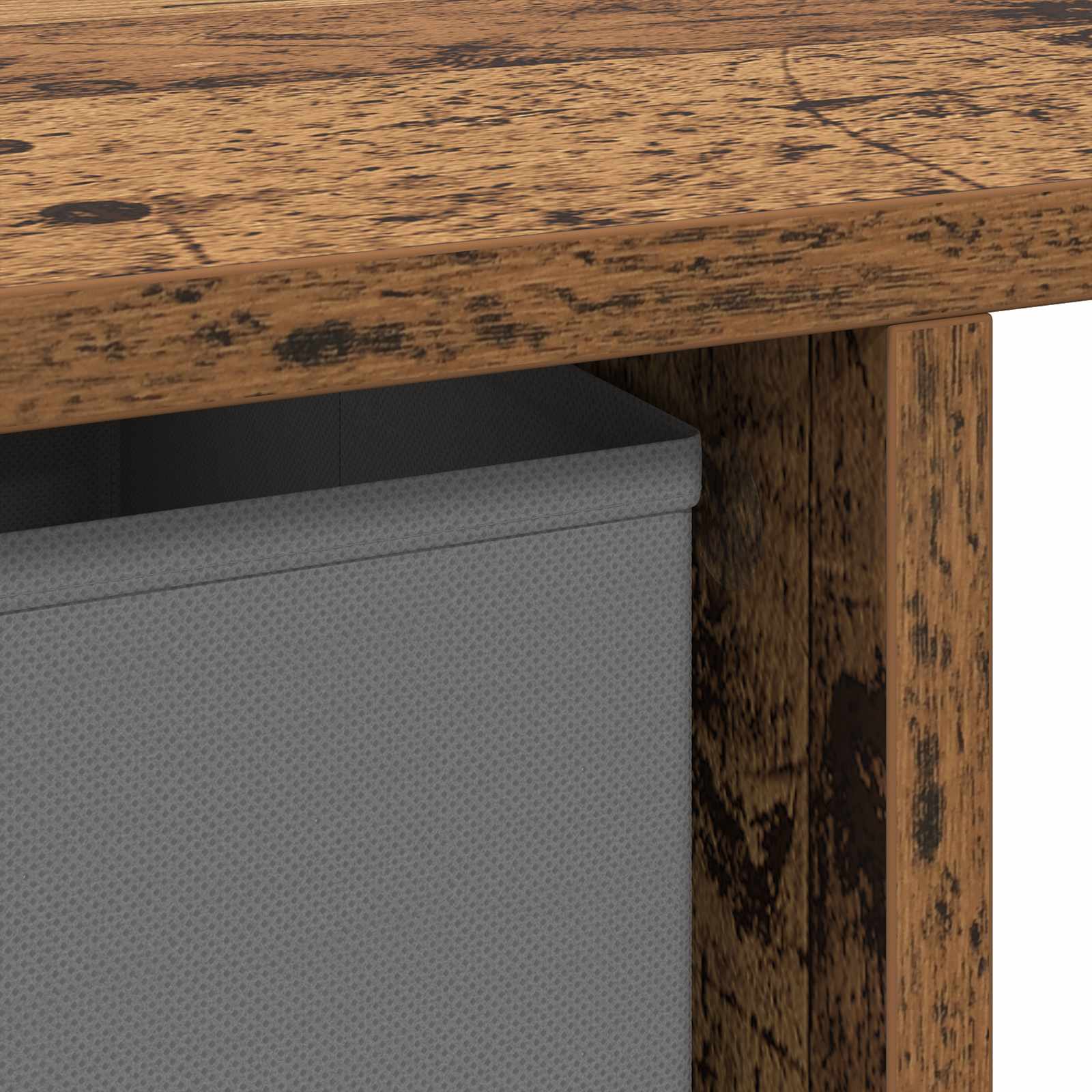 Schreibtisch mit Regal Altholz 100 x 40 x 75 cm Holzwerkstoff