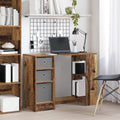 Schreibtisch mit Regal Altholz 100 x 40 x 75 cm Holzwerkstoff