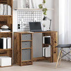 Schreibtisch mit Regal Altholz 100 x 40 x 75 cm Holzwerkstoff