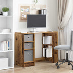 Schreibtisch mit Regal Altholz 100 x 40 x 75 cm Holzwerkstoff