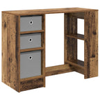Schreibtisch mit Regal Altholz 100 x 40 x 75 cm Holzwerkstoff