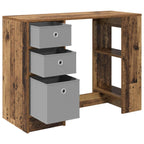 Schreibtisch mit Regal Altholz 100 x 40 x 75 cm Holzwerkstoff