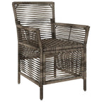 Gartenstuhl mit Kissen 4 pcs Grau und Dunkelgrau Poly-Rattan
