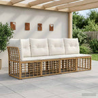 4-Sitzer Garten-Sofa mit linker Armlehne 4 pcs 4-Sitzanzahl