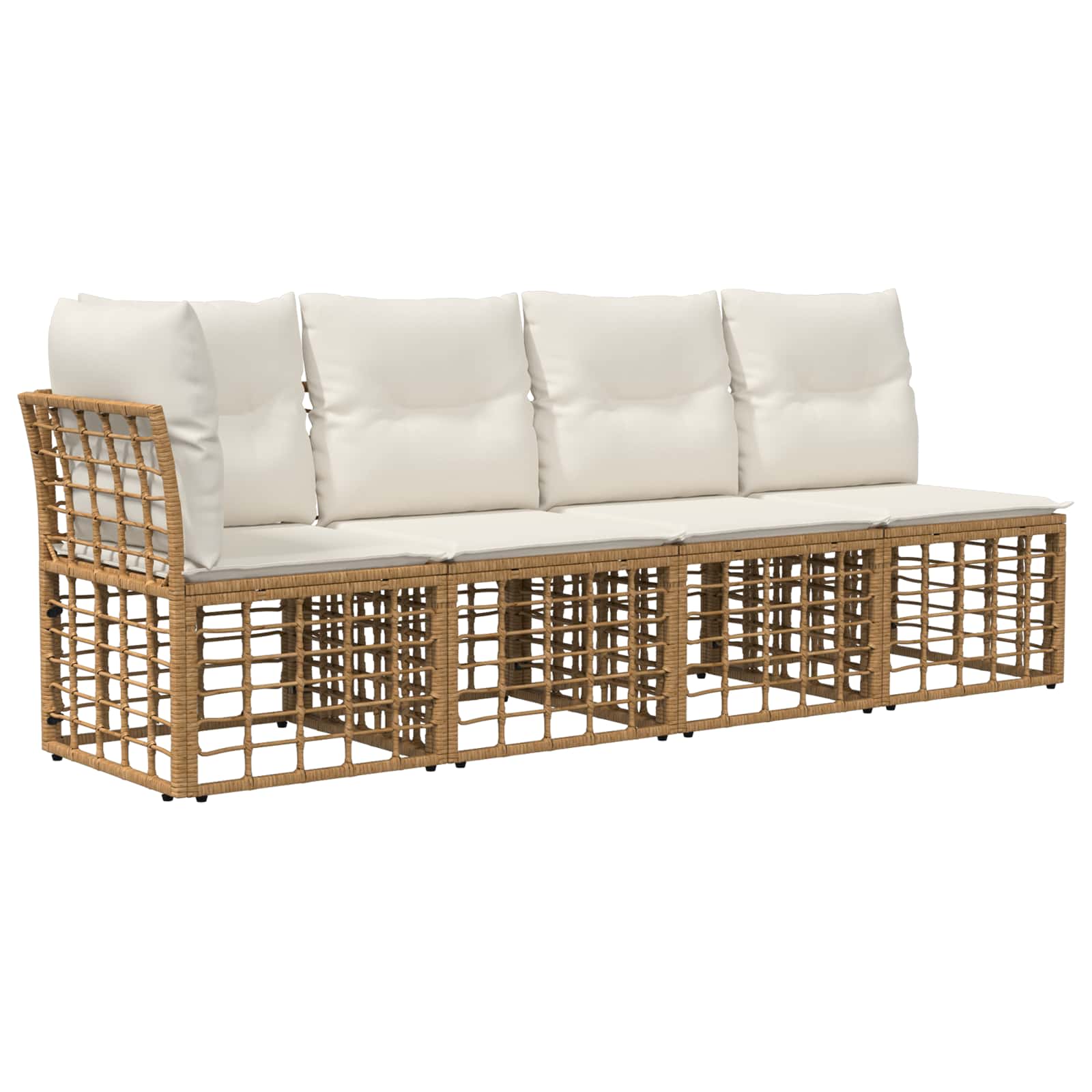 4-Sitzer Garten-Sofa mit linker Armlehne 4 pcs 4-Sitzanzahl