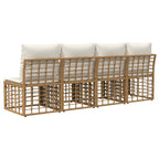 4-Sitzer Garten-Sofa mit linker Armlehne 4 pcs 4-Sitzanzahl