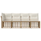 4-Sitzer Garten-Sofa mit linker Armlehne 4 pcs 4-Sitzanzahl