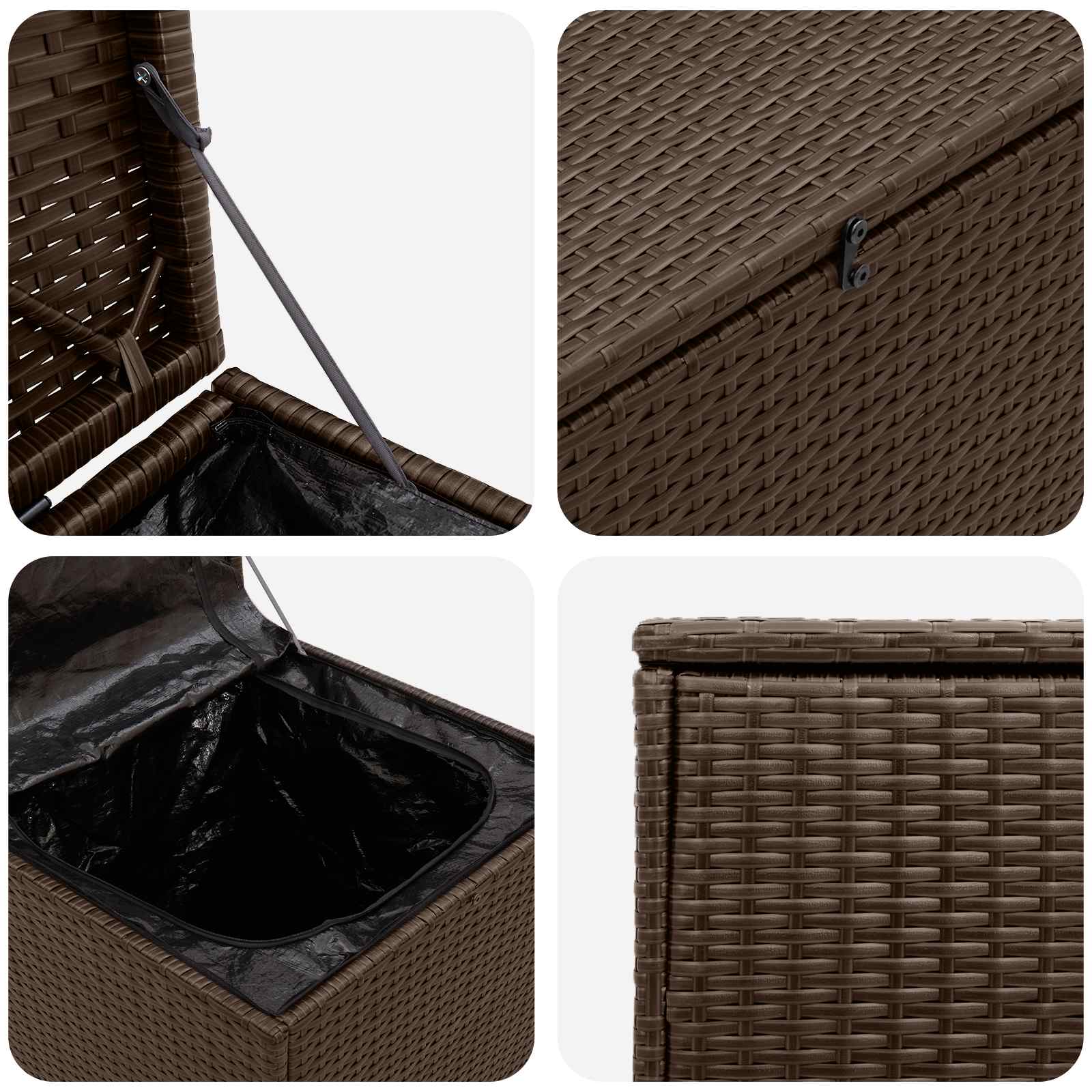 Kissenbox 55 x 55 x 69 cm Stahl