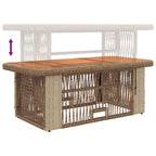 Garten Essgruppe mit Kissen 4 pcs Beige und Creme Poly-Rattan