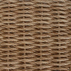 Garten Essgruppe mit Kissen 4 pcs Beige und Creme Poly-Rattan
