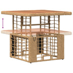 Garten Essgruppe mit Kissen 3 pcs Natur und Weiß