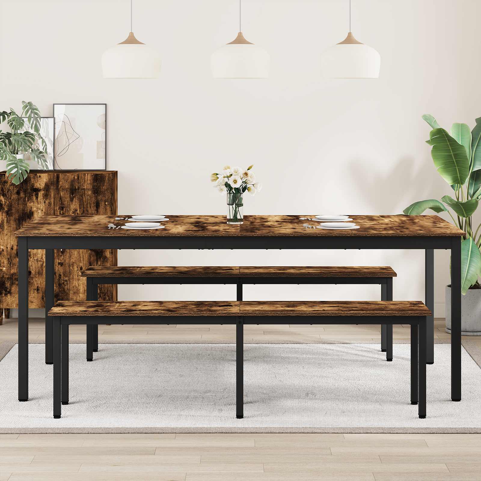 Esstische 2 pcs 200 x 100 x 75 cm Holzwerkstoff