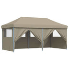 Partyzelt Pop-up Taupe 580 x 292 x 315 cm Oxford-Stoff