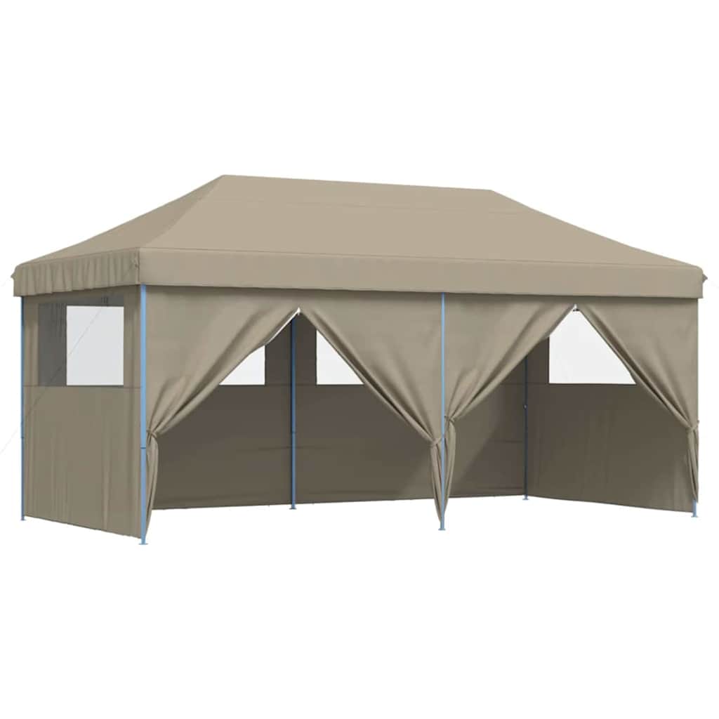 Partyzelt Pop-up Taupe 580 x 292 x 315 cm Oxford-Stoff