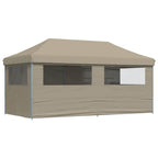 Partyzelt Pop-up Taupe 580 x 292 x 315 cm Oxford-Stoff