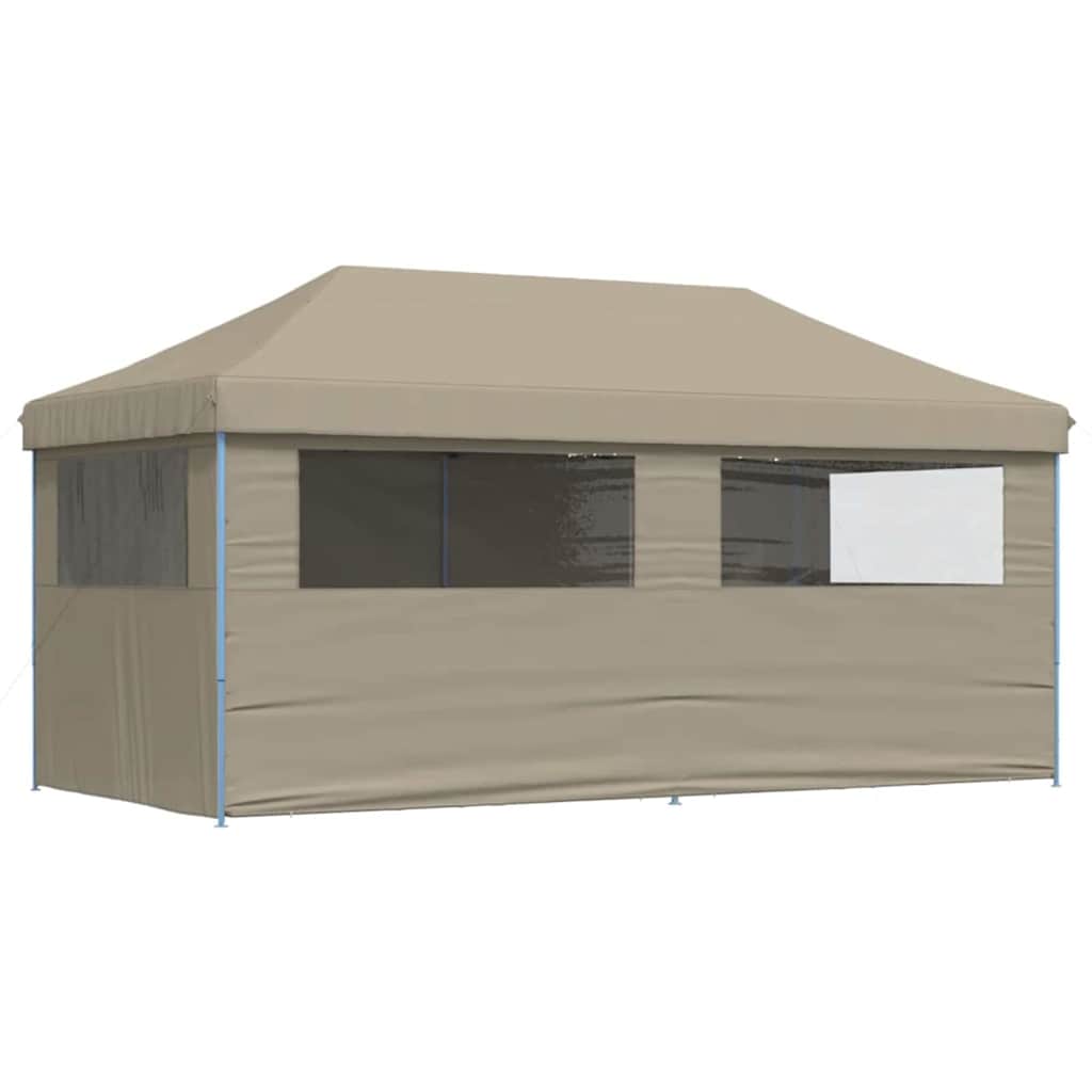 Partyzelt Pop-up Taupe 580 x 292 x 315 cm Oxford-Stoff