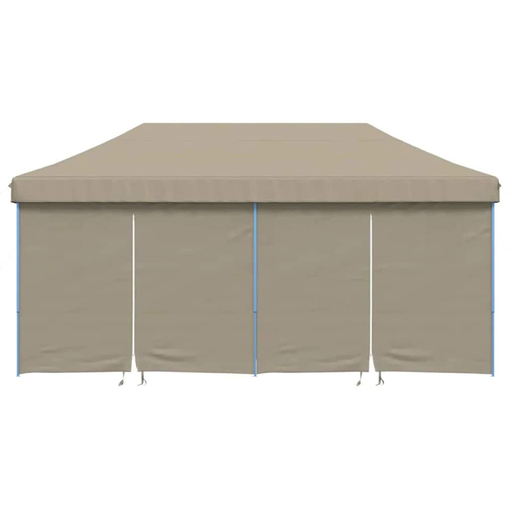 Partyzelt Pop-up Taupe 580 x 292 x 315 cm Oxford-Stoff