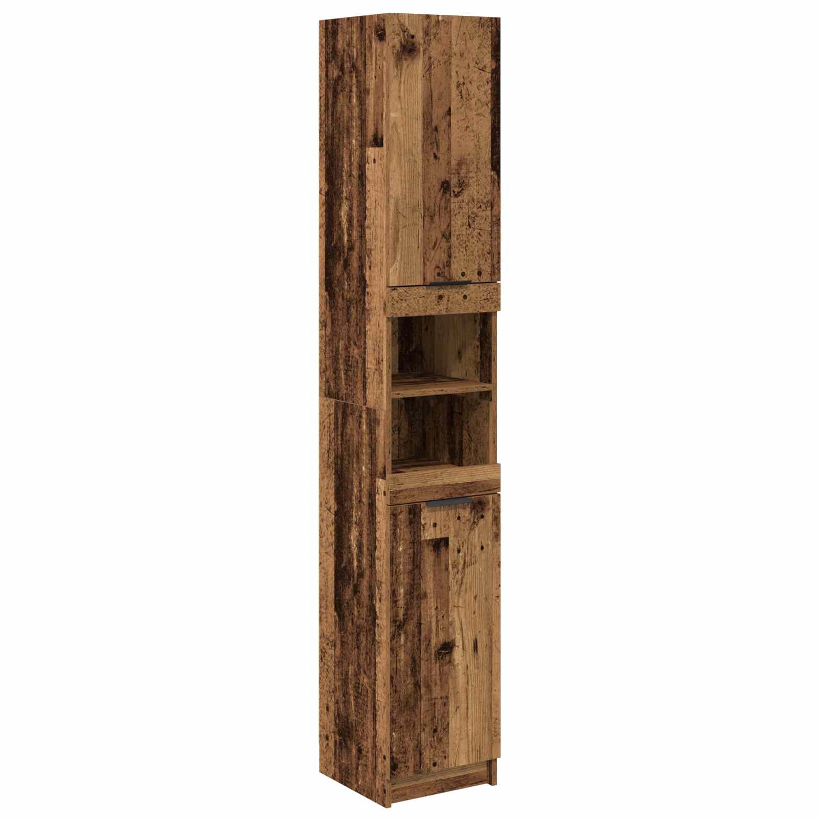Badezimmermöbel-Set mit Schubladen 5 pcs Altholz Holzwerkstoff