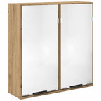 Badezimmerschrank-Set mit Tür 3 pcs Artisan-Eiche Holzwerkstoff