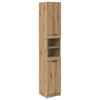 Badezimmerschrank-Set mit Tür 3 pcs Artisan-Eiche Holzwerkstoff