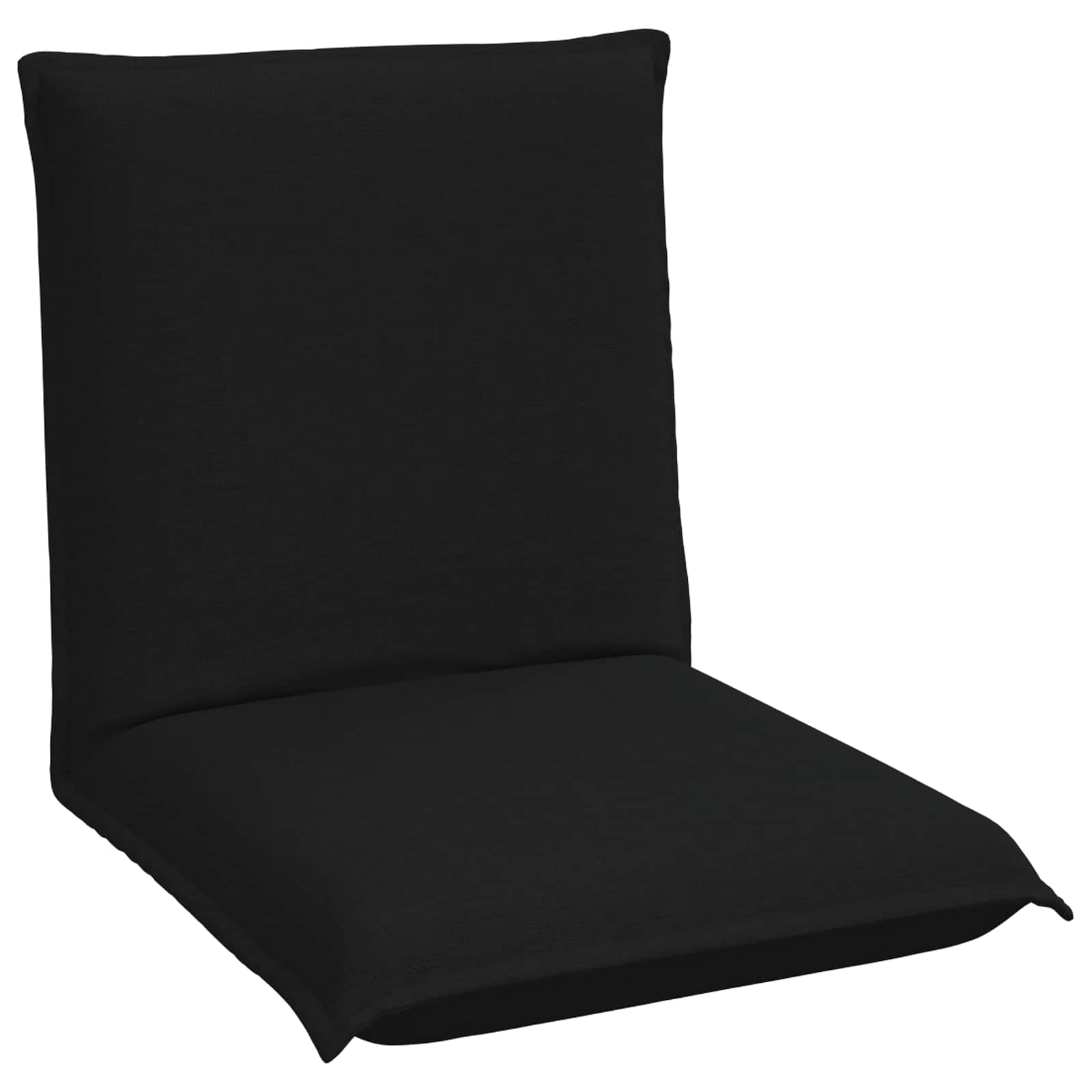 Verstellbarer Fußsessel Schwarz Stoff