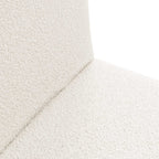 Verstellbarer Fußsessel Creme Schafstoff