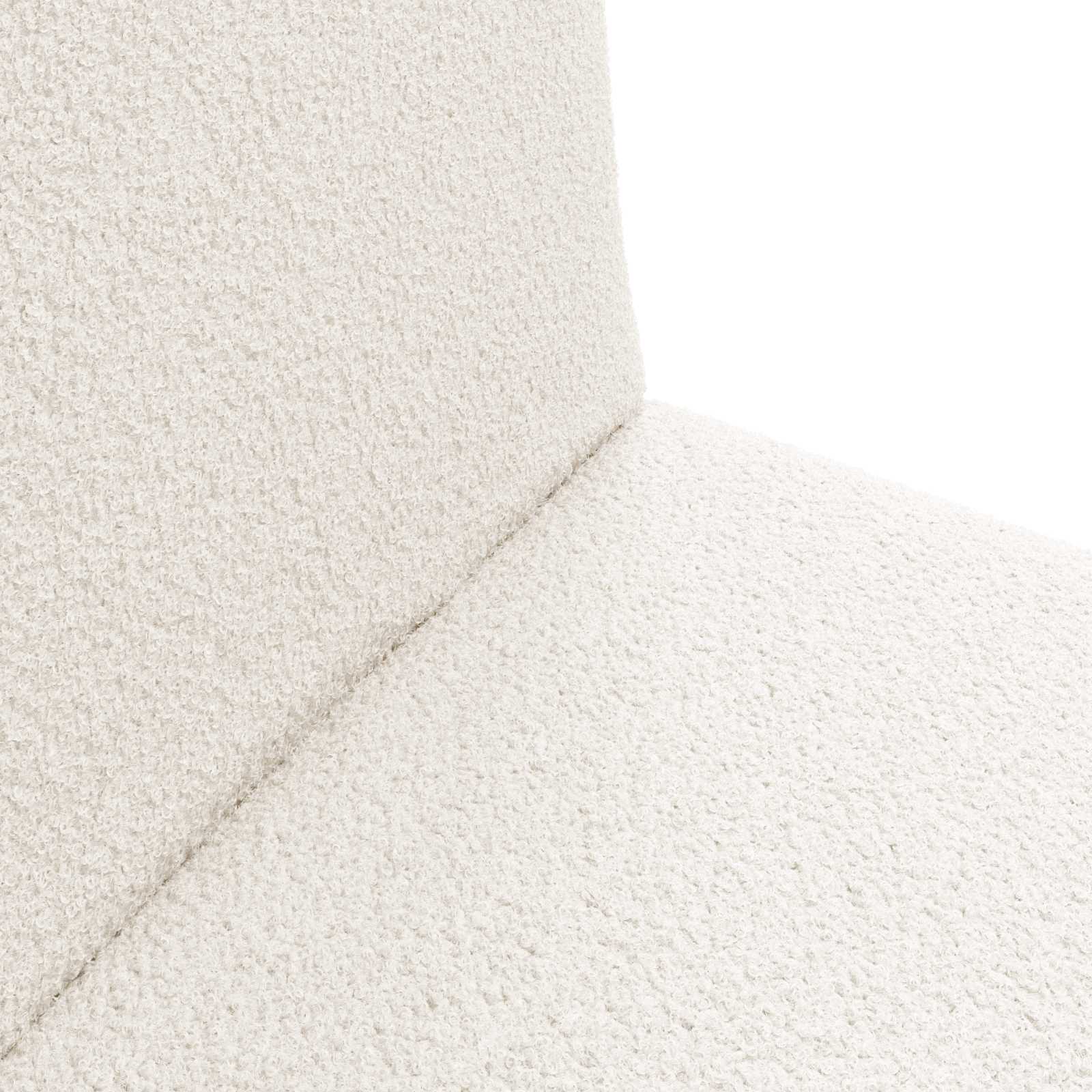 Verstellbarer Fußsessel Creme Schafstoff