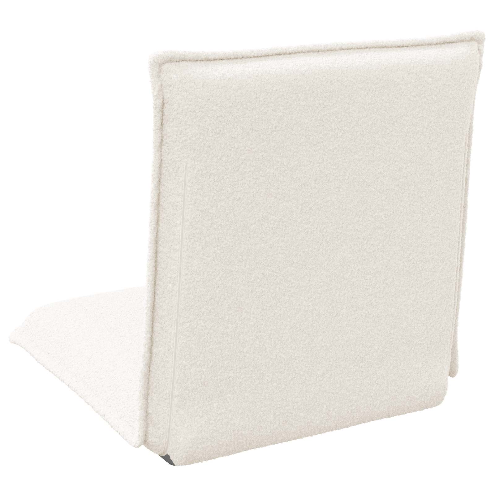 Verstellbarer Fußsessel Creme Schafstoff