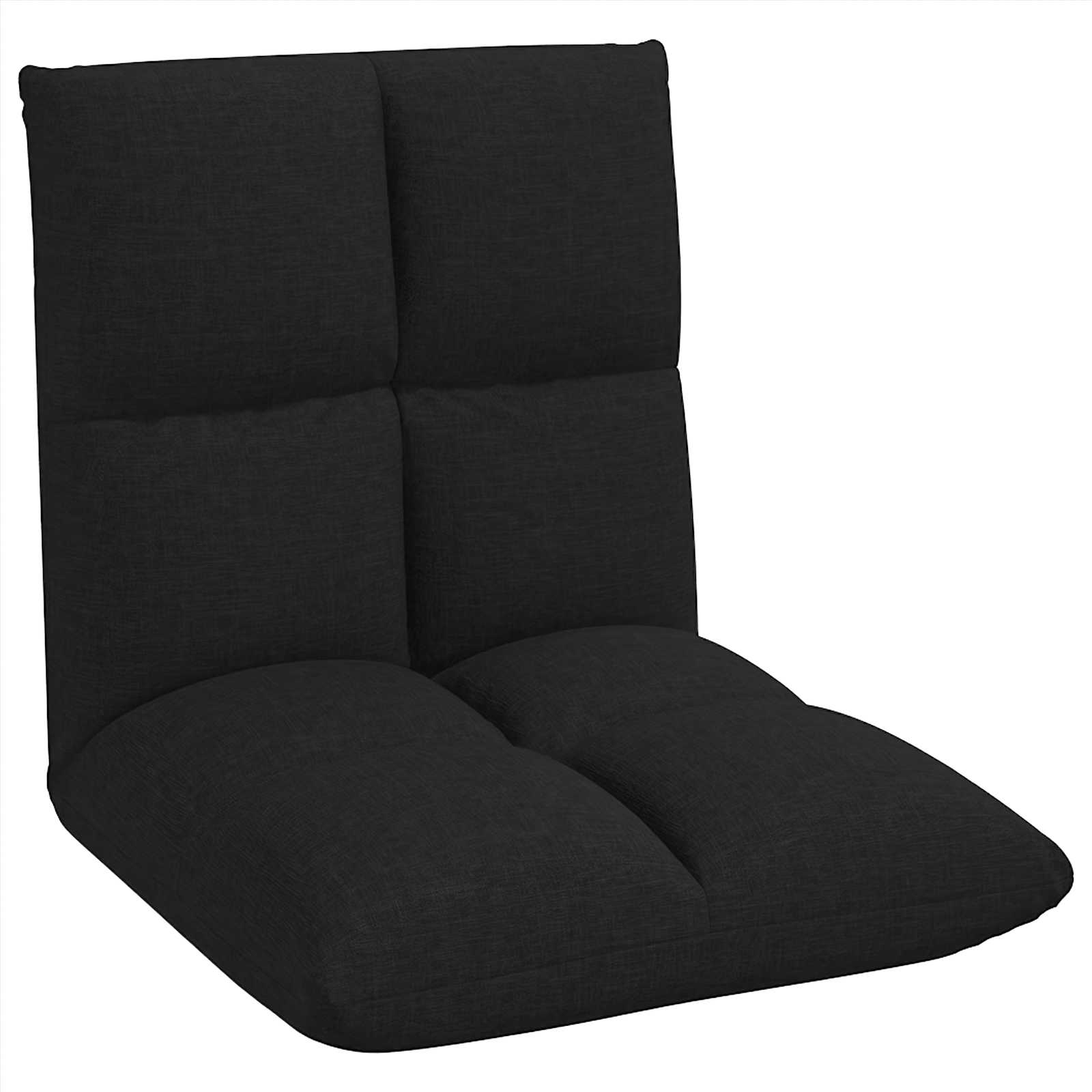 Verstellbarer Fußsessel Schwarz Stoff