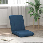Verstellbarer Fußsessel Blau Stoff