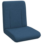 Verstellbarer Fußsessel Blau Stoff