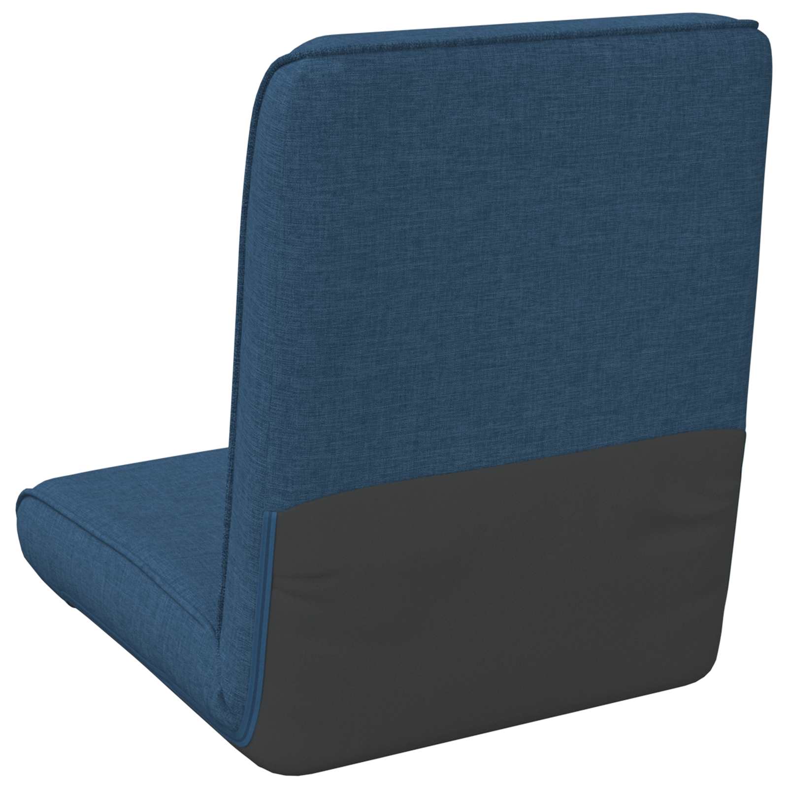 Verstellbarer Fußsessel Blau Stoff