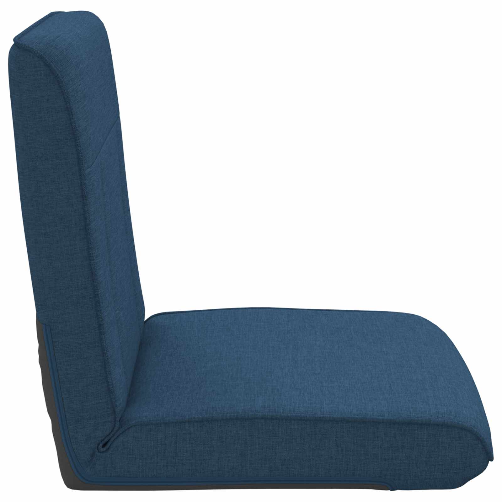 Verstellbarer Fußsessel Blau Stoff