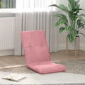 Verstellbarer Fußsessel Rosa Samt
