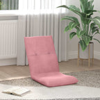 Verstellbarer Fußsessel Rosa Samt