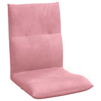Verstellbarer Fußsessel Rosa Samt