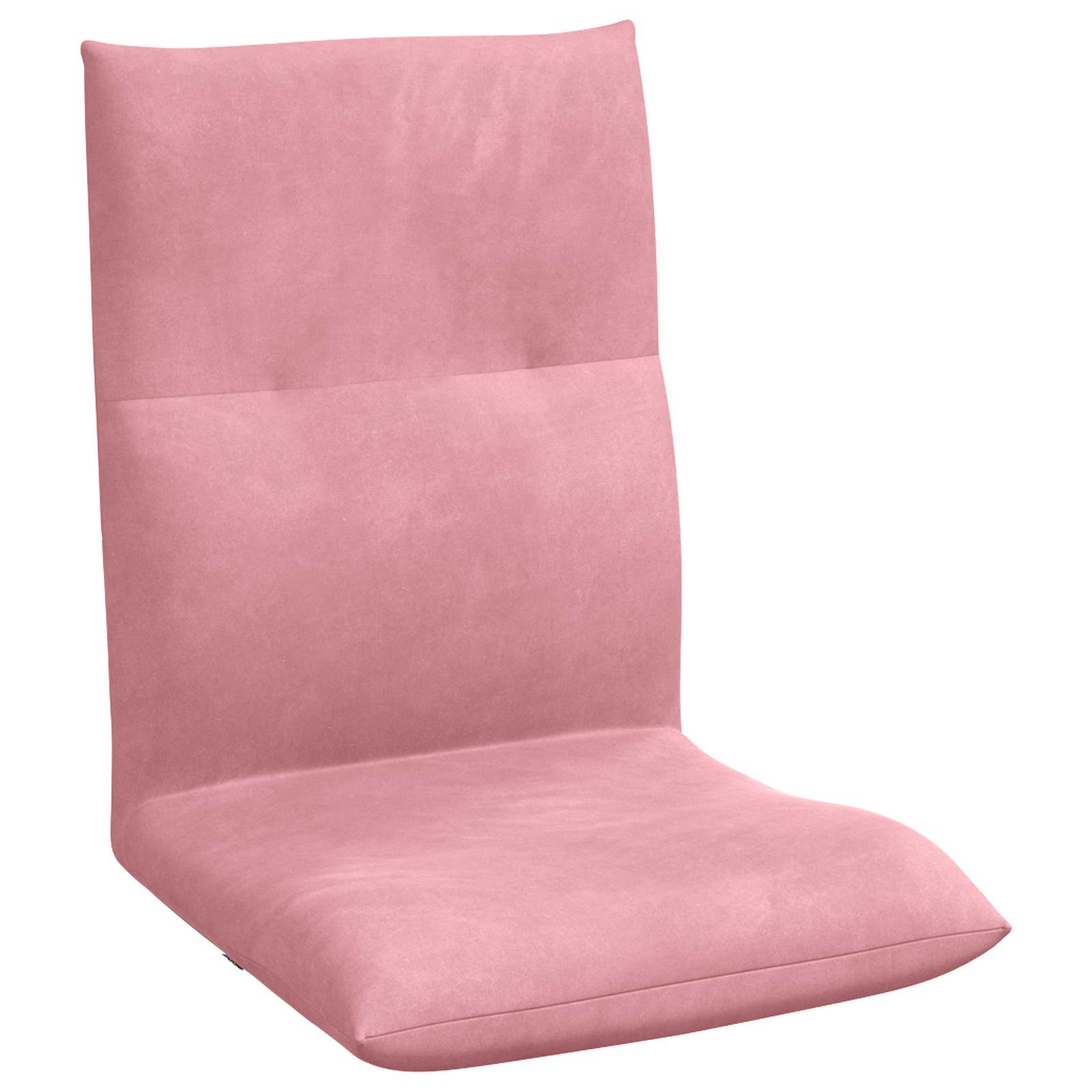 Verstellbarer Fußsessel Rosa Samt