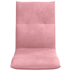 Verstellbarer Fußsessel Rosa Samt