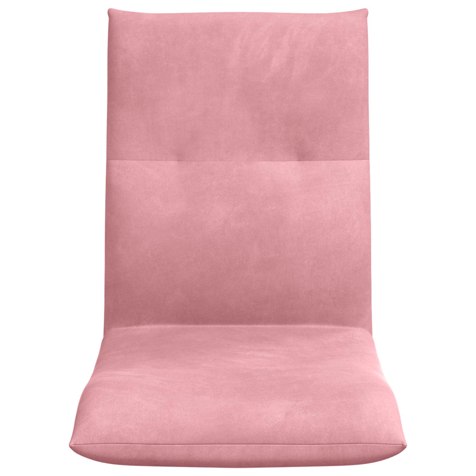 Verstellbarer Fußsessel Rosa Samt