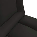 Verstellbarer Fußsessel Schwarz Kunstleder