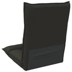 Verstellbarer Fußsessel Schwarz Kunstleder