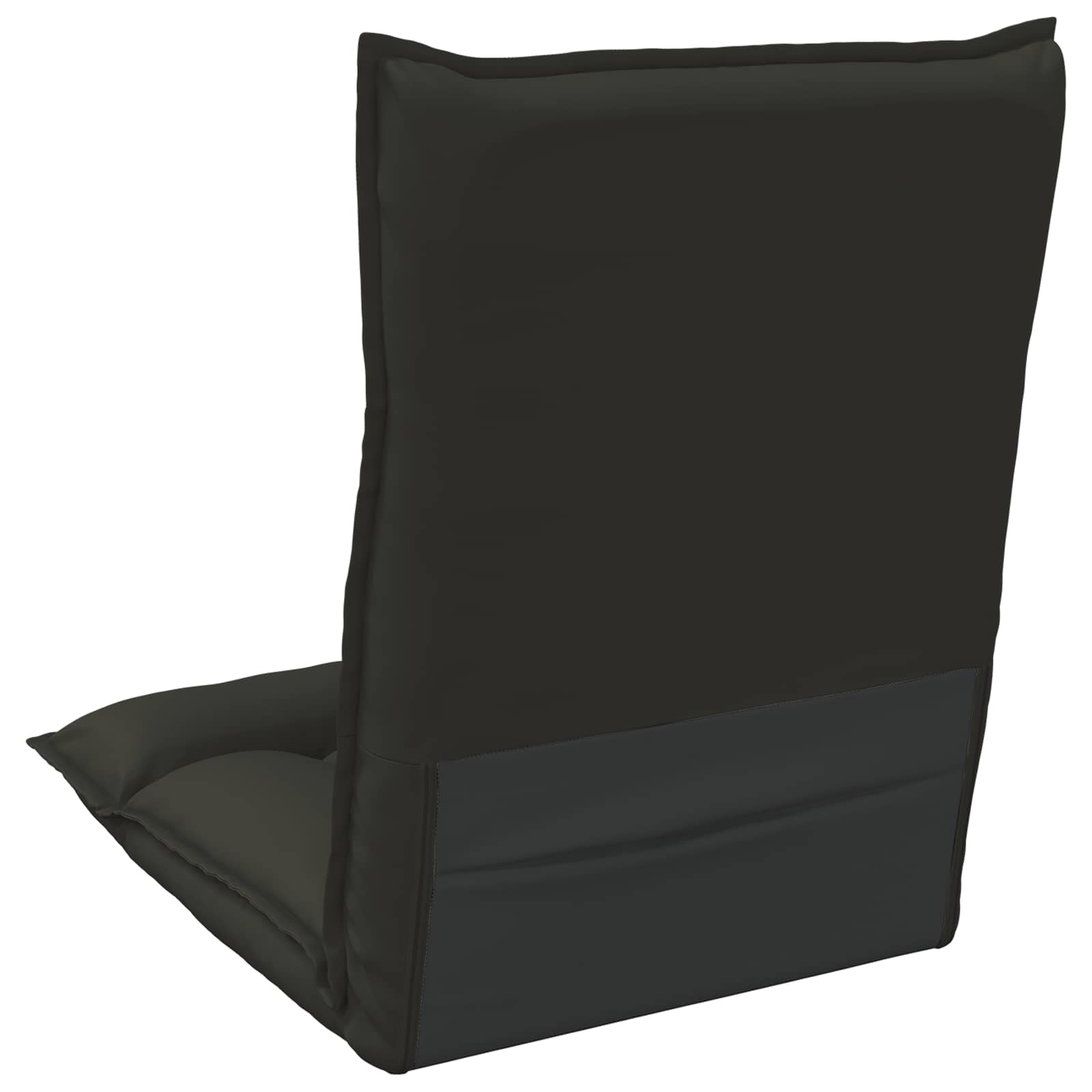 Verstellbarer Fußsessel Schwarz Kunstleder