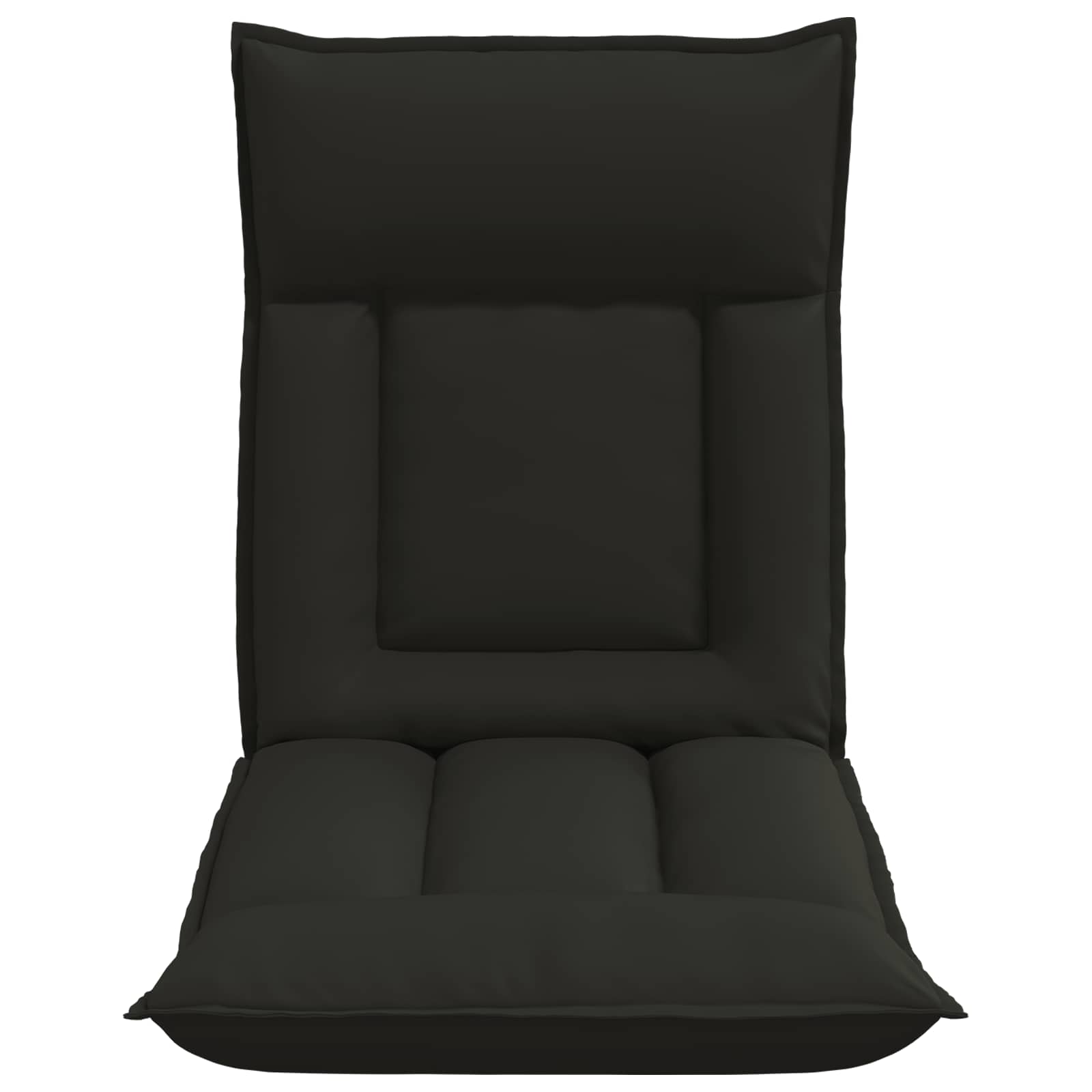 Verstellbarer Fußsessel Schwarz Kunstleder